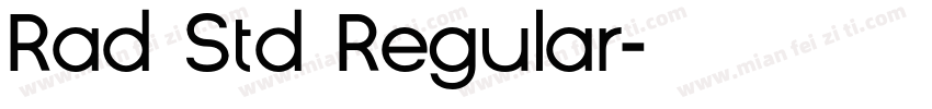 Rad Std Regular字体转换